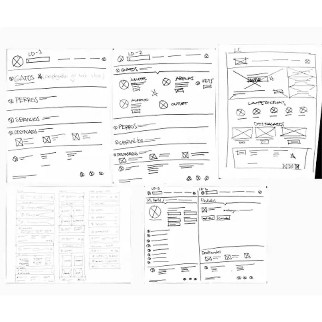 patitapps wireframes